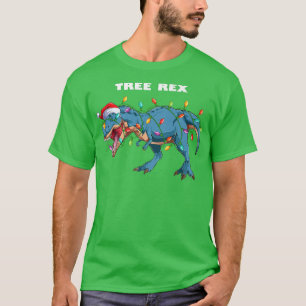 Camiseta Dinosaur Christmas Tree Re Xmas Pyjamas 