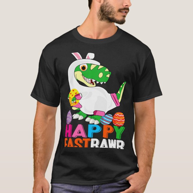 Camiseta Dinosaur Easter Day Eggs cellent Happy East Rawr r (Frente)