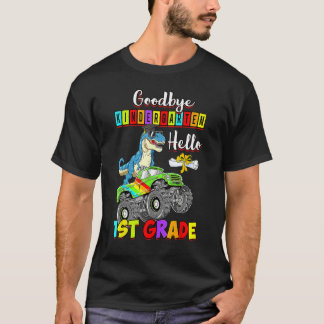 Camiseta Dinosaur Goodbye Kindergarten Back To School Hello