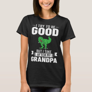 Camiseta Dinosaur Grandpa Saurus Grandpasaurus