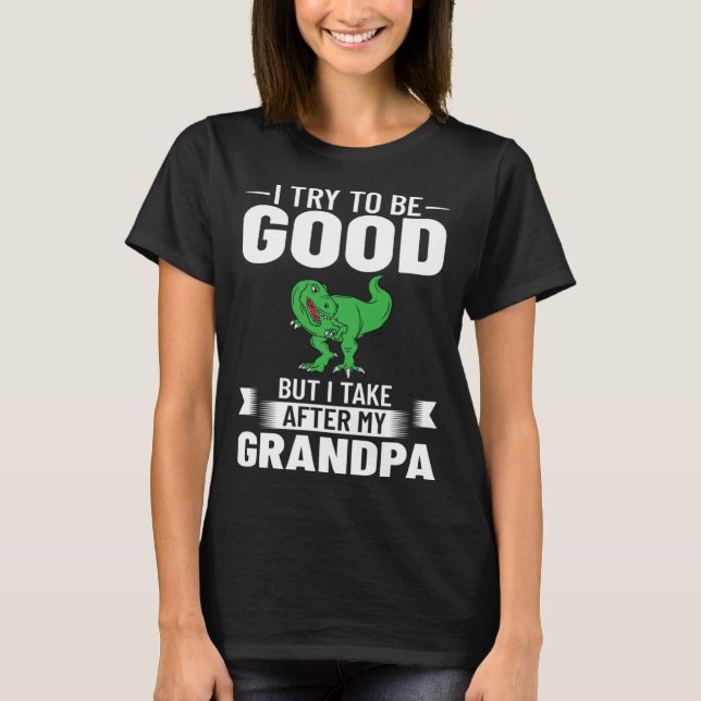 Camiseta Dinosaur Grandpa Saurus Grandpasaurus (Frente)