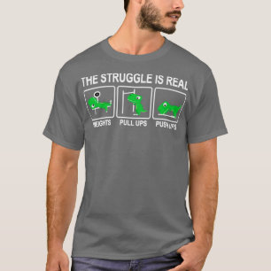 Camiseta Dinosaur Gym Dino Workout Divertimento Forte Ele S