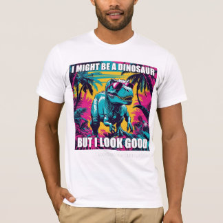Camiseta Dinosaur in Shades Funny Tee – Prehistoric Meme