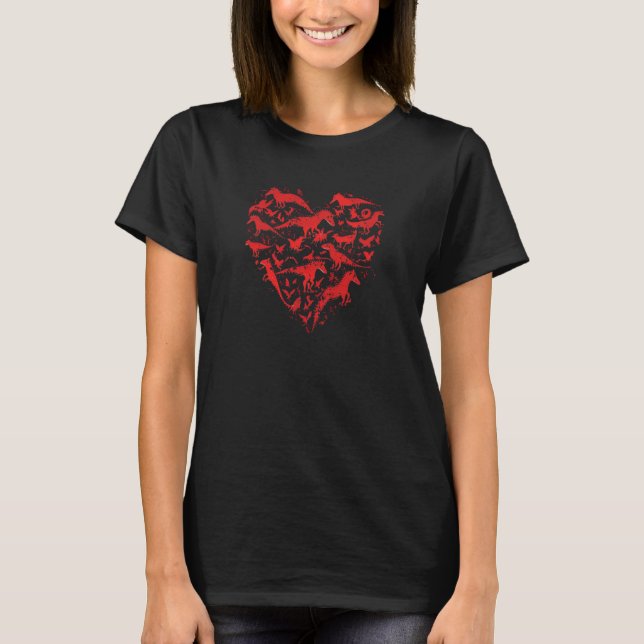 Camiseta Dinosaur Love Heart Rex Cute Valentines Day Boys K (Frente)