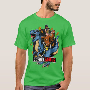 Camiseta Dinosaur Turkeysaurus Boys Turkey Saurus T rex Pil