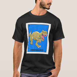 Camiseta Dinosaurio T Rex Engraçado Jogo da Placa Lotéric