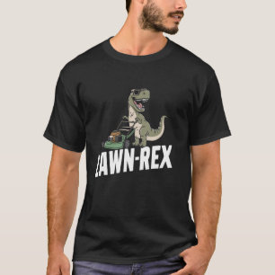 Camiseta Dinosauro de jardinagem cortador de grama engraçad