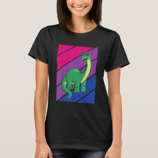 Camiseta Dinosaurs Pride Bisexual Flag LGBTQ Proud Ally Pri