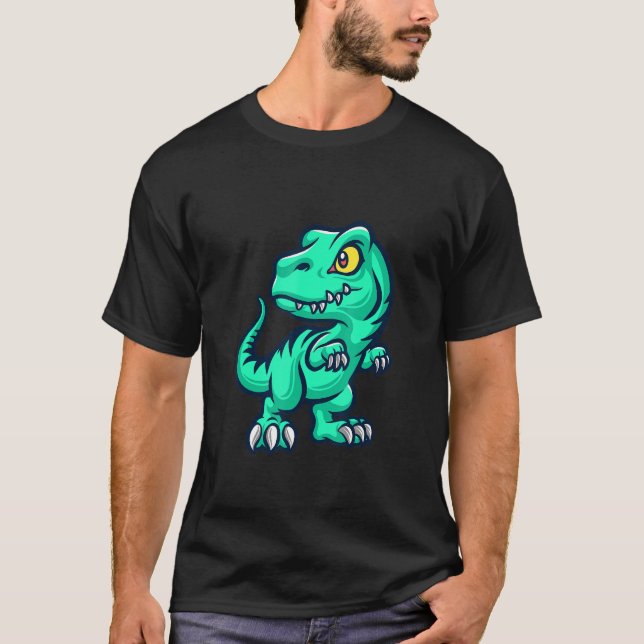 Camiseta Dinosaurs rex Kids Fun Tyrannosaurus (Frente)