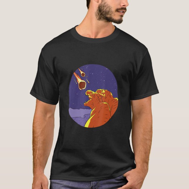Camiseta Dinosaurs Watching Their Own Extinction  Comet Fal (Frente)