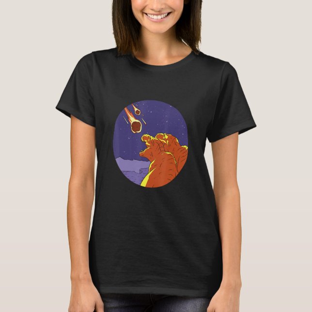 Camiseta Dinosaurs Watching Their Own Extinction  Comet Fal (Frente)