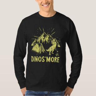 Camiseta Dinosmore Camping Dinosaur Camp Smore Dino Campfir