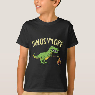 Camiseta Dinosmore Divertido Dino Smore Acampamento Dinosau
