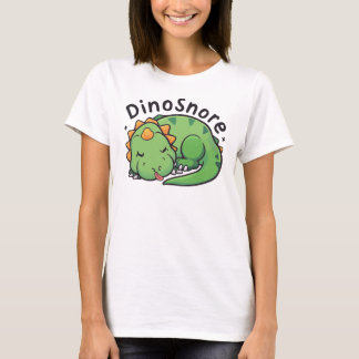 Camiseta Dinosnore - Dinossauro Bonito Dormindo