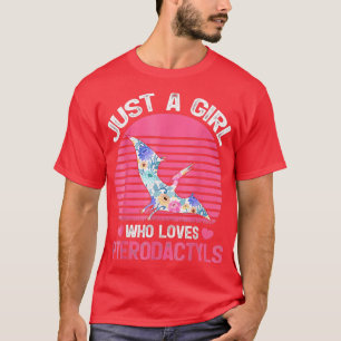 Camiseta Dinossaur Bird Lover Apenas Uma Menina Que Ama Pte