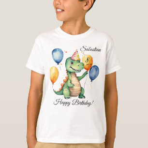 Camiseta Dinossaur Birthday Boy