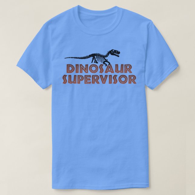 Camiseta Dinossaur epert dinossaur skeleton design para din (Frente do Design)