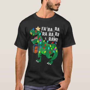 Camiseta Dinossaur Fa Ra Ra Rawr Rawr Dinosaur T Rex Christ