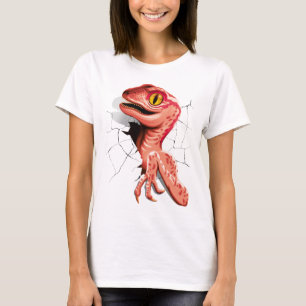 Camiseta Dinossaur Hatching do Velociraptor Realista