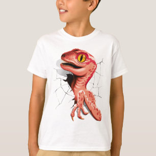 Camiseta Dinossaur Hatching do Velociraptor Realista