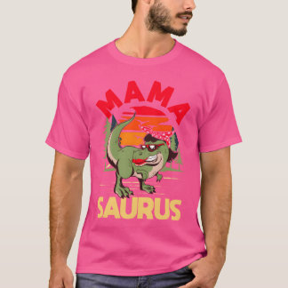 Camiseta Dinossaur Mama Engraçado Dino Mãe