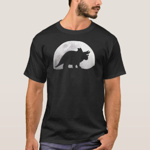 Camiseta Dinossaur Moon Triceratops Dino Paleontology