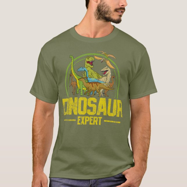 Camiseta Dinossaur Paleontologista Vintage (Frente)