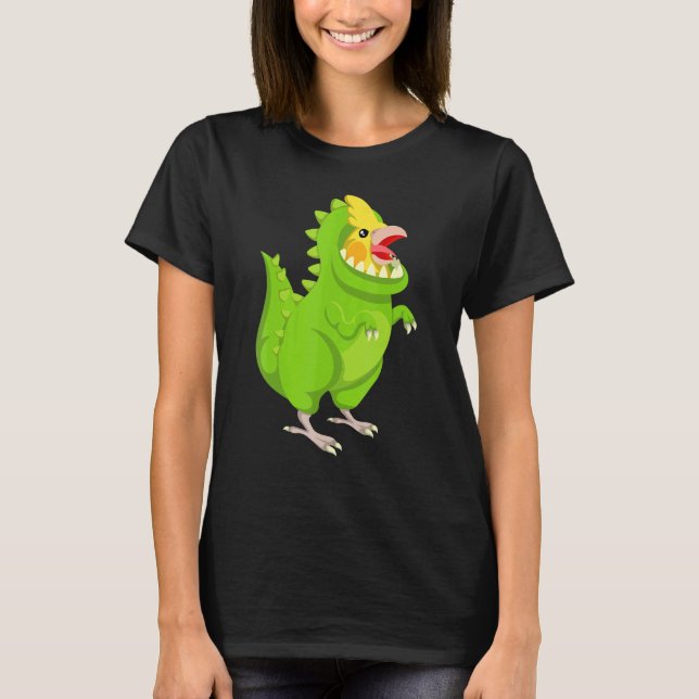 Camiseta Dinossaur Parrot Pet T (Frente)