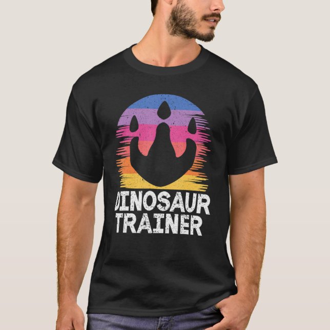 Camiseta Dinossaur Paw Dino Trainer Figurino Halloween Retr (Frente)