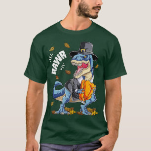 Camiseta Dinossaur Rawr Thanksanding Boys Turquia Saurus T