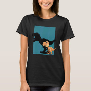 Camiseta Dinossaur Rex Shadow Figure Dino para Crianças e A
