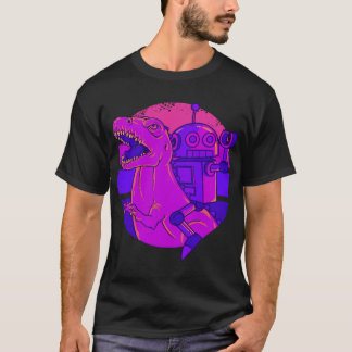 Camiseta Dinossaur Robot Vintage T Rex