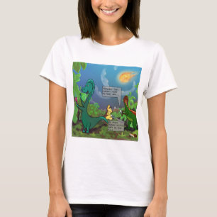 Camiseta Dinossaur Selfie Mulher Engraçada