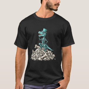 Camiseta Dinossaur Skeleton Fossil Hunter Paleontologista G