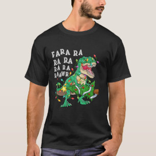 Camiseta Dinossauras Luzes De Natal Fa Ra Rawr Tree Rex Din