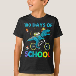 Camiseta Dinossauro 100 dias de Meninos Escolares