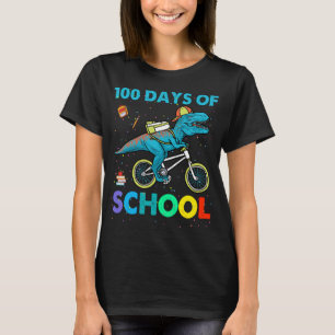 Camiseta Dinossauro 100 dias de Meninos Escolares