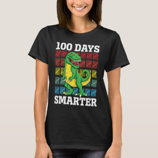 Camiseta Dinossauro 100 dias mais inteligente 100 dias de S