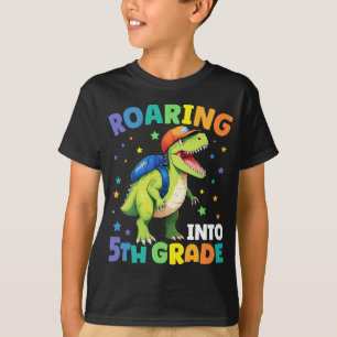 Camiseta Dinossauro 5 De Raiva De Volta À Escola
