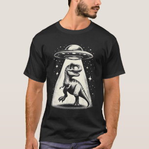 Camiseta Dinossauro Abduzido por Alienígenas
