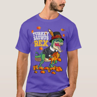 Camiseta Dinossauro Ação de Graças Boas Turcas Surus T rex