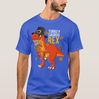 Camiseta Dinossauro Ação de Graças T rex Turquia Saurus Wom