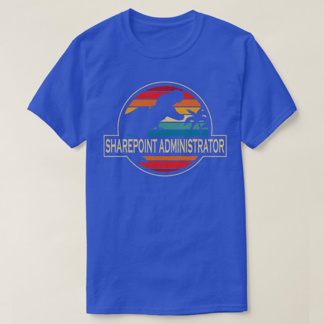 Camiseta Dinossauro Administrador do Sharepoint (Frente do Design)