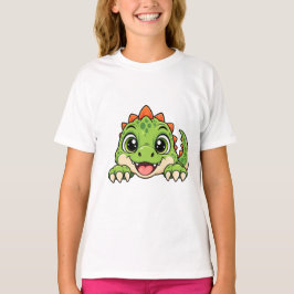 Camiseta Dinossauro Adorável de Esconde-Esconde