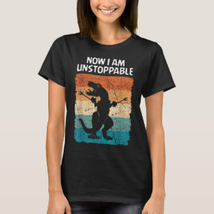 Camiseta Dinossauro Agora Eu Sou Um Trex Engraçado Implacáv