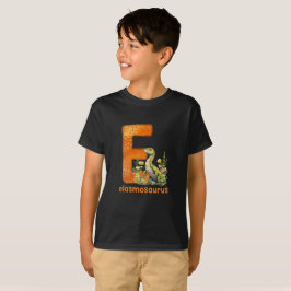 Camiseta Dinossauro Alfabeto E tipo Elasmosaurus