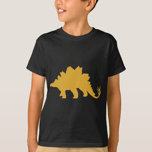 Camiseta Dinossauro Amarelo (Frente)