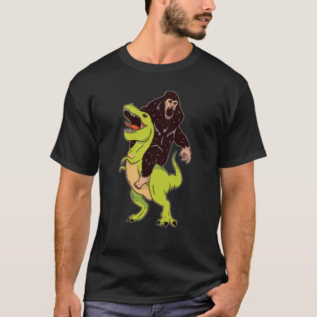 Camiseta Dinossauro Ancorante Sasquatch Rex Tyrannosaurus (Frente)