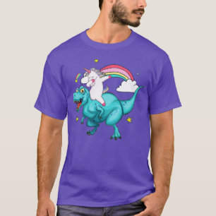 Camiseta Dinossauro Anidorn Unicorn T rex Unicorns Rainbow