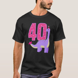 Camiseta Dinossauro aniversário de 40 anos Dinossauro Com M